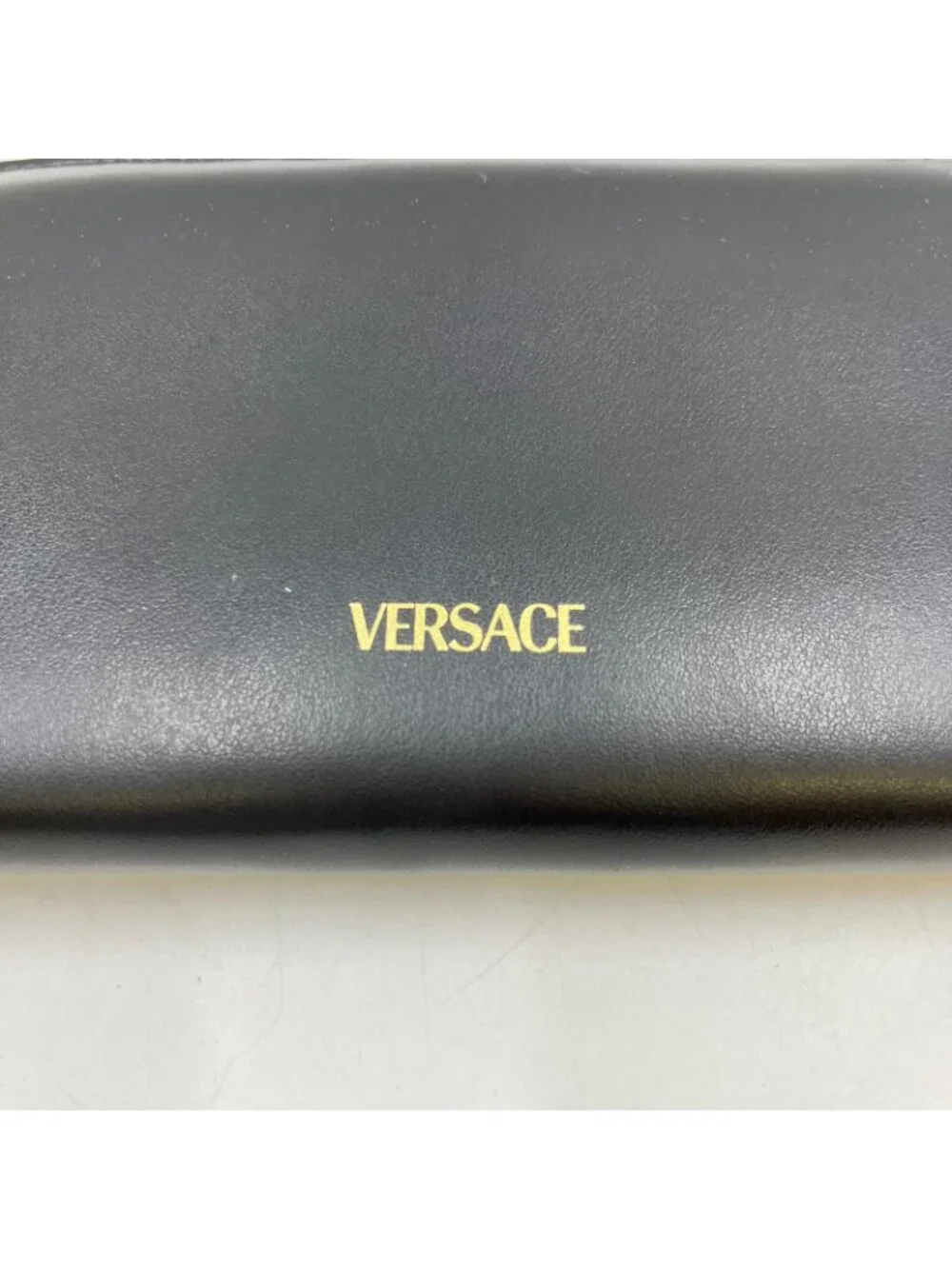 Versace Medusabigi Emblem Leather Zip Around with Logo Wallet Black
